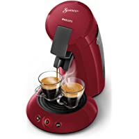 Senseo Cafetera Philips Viva Café Duo HD6553-80- 1450 W- 0.7 litros- De plástico- Rojo